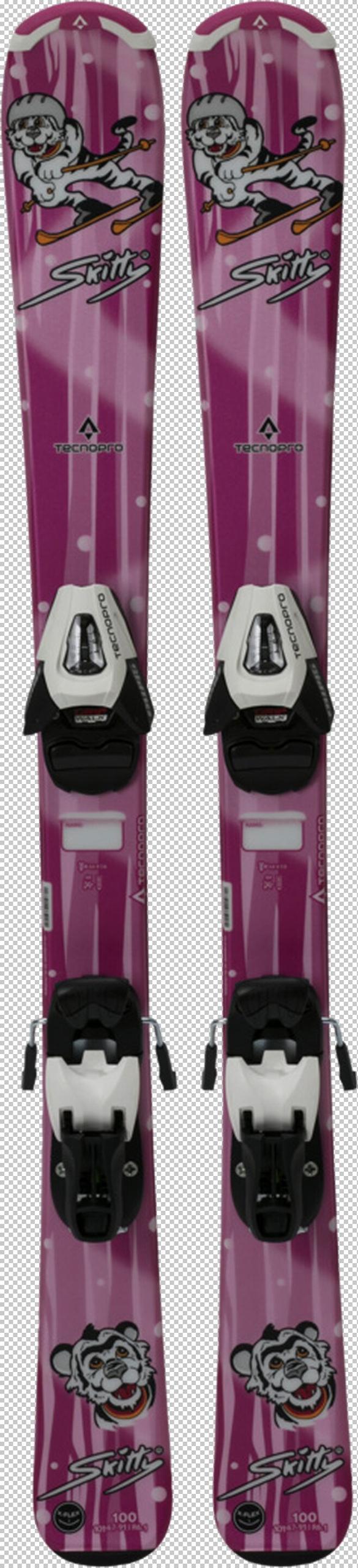 TECNOPRO Kinder All-Mountain Ski-Set Skitty 110 in Pink